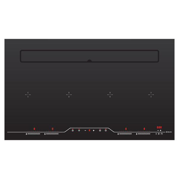 Bếp từ kết hợp máy hút mùi Malloca HIH 904 Slim