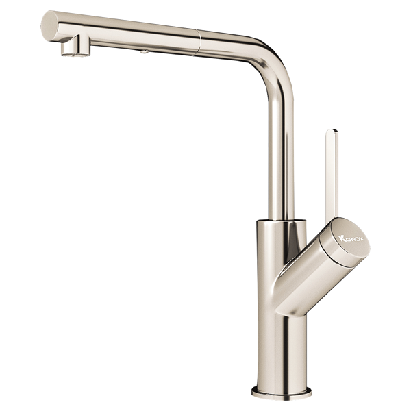 Vòi rửa chén bát Konox Artan Nickel