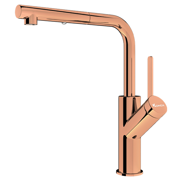 Vòi rửa chén bát Konox Artan Rose Gold